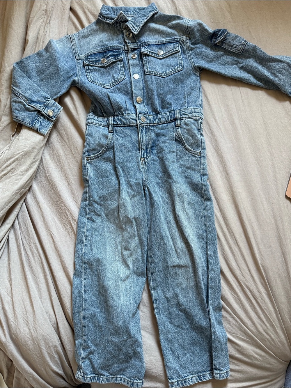 Zara kids Denim One-Piece Jumpsuit